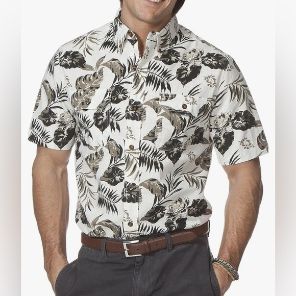 Express Other - Express Men's Tropical Print Short Sleeve Shirt